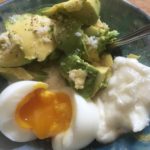Avocado, Garlic Toum, Soft Boiled Egg