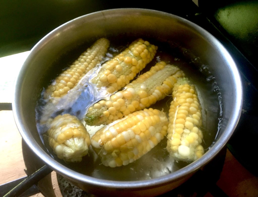 Boiling Sweet Corn