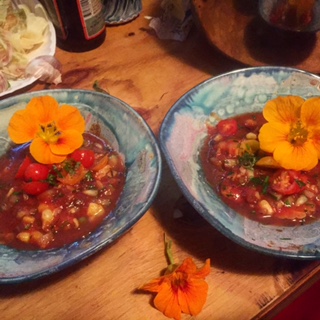 Fresh Tomato and Veggie Gazpacho