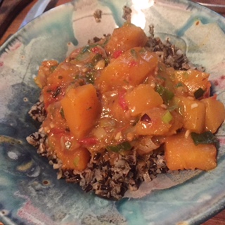 Butternut Squash, Leeks, Fresh/Sundried Tomatoes, Coconut Milk, Wild Rice