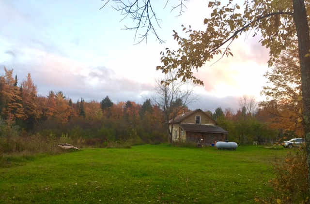 100 year old log cabin on the Laughing Whitefish