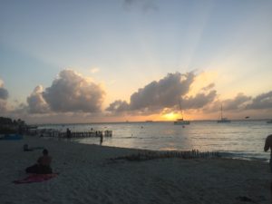 Isla Mujeres--Playa Norte Sunset