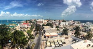 North view of the island from the roof of Bahia Hotel