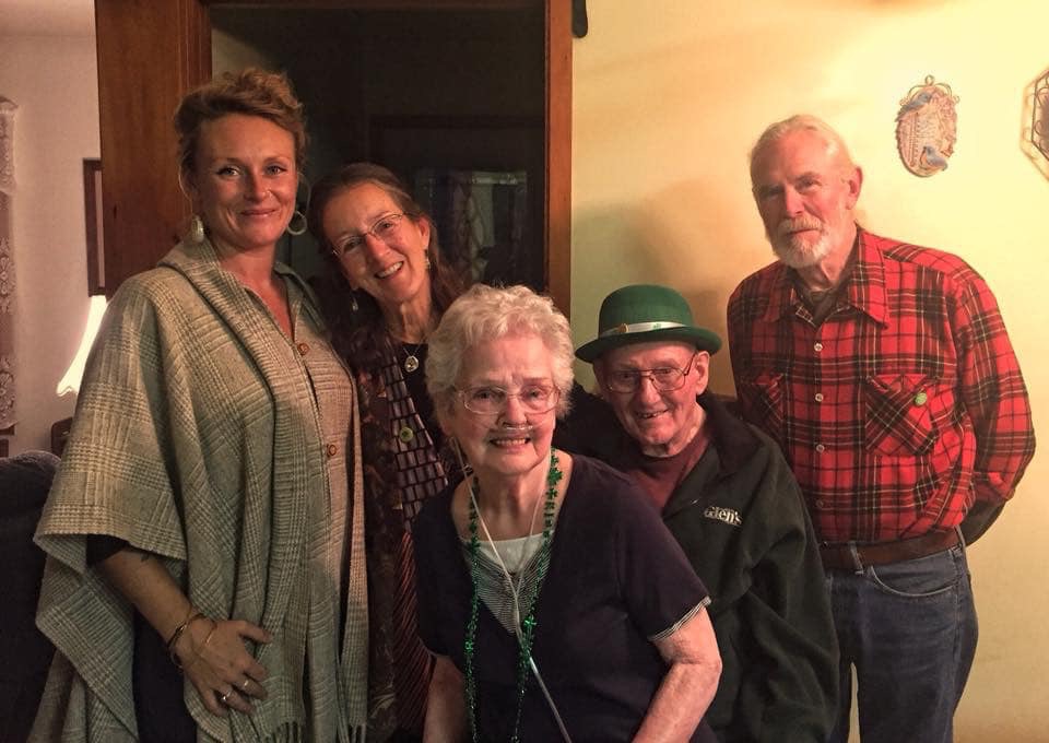 The Harkness’ and the Mills’, St. Patrick’s Day 2018–the last time I spent with my grandma and grandpa.