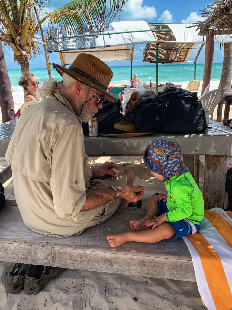 Abuelo and his blue-eyed boy